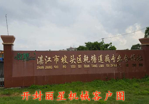 湛江坡頭區(qū)乾塘蓮藕合作社引進了一套麗星藕粉粉絲粉條生產線